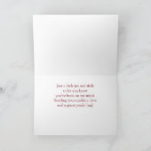 Encouragement Panda Bamboo Butterfly Heart Balloon カード (内部)