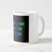 Encouragement Quote # 268 ジャンボコーヒーマグカップ (正面右)