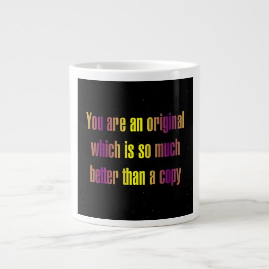 Encouragement Quote # 360 ジャンボコーヒーマグカップ (正面)