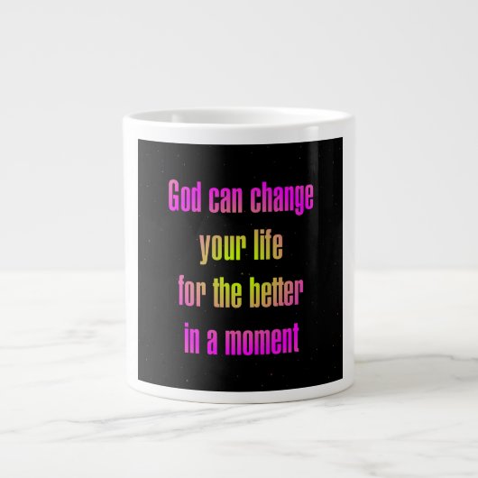 Encouragement Quote # 38 ジャンボコーヒーマグカップ (正面)
