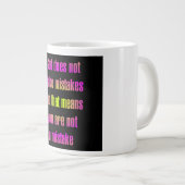 Encouragement Quote # 44 ジャンボコーヒーマグカップ (正面右)