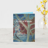 Encouragemnet Gカード：知恵の言葉 カード (黄色い花)