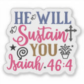Encouraging Bible Verse Stickers シール (正面)