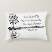 Encouraging Scripture Psalm 1:3  アクセントクッション (正面)