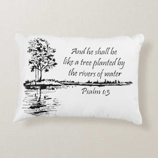 Encouraging Scripture Psalm 1:3  アクセントクッション (裏面)