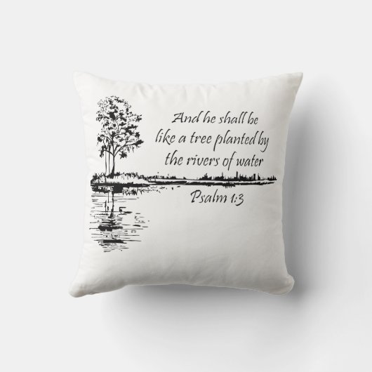 Encouraging Scripture Psalm 1:3  クッション (裏面)