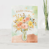 Encouraging Sunshine Florals with Soft Watercolor カード (正面)