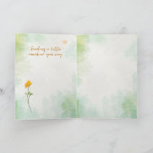 Encouraging Sunshine Florals with Soft Watercolor カード (内部)