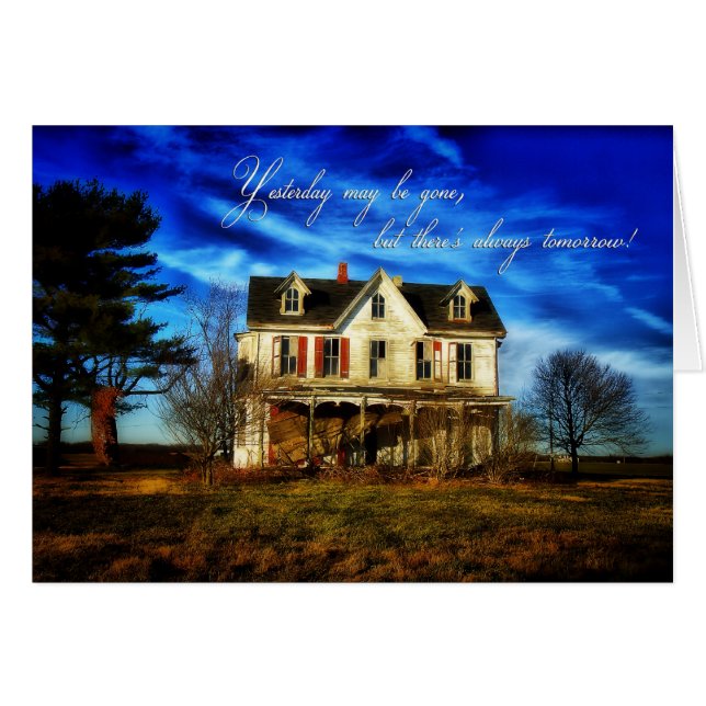 Encourgementカード-常に明日 (正面横)