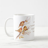 Encouring聖なる書物、 経典Matthew 6:26, Birds マグカップ (左)