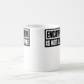 Encryption Is Not A Crime コーヒーマグカップ (中央)