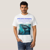 Encuentro con un gran tiburón blanco tシャツ (正面フル)