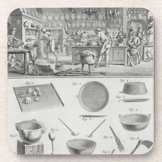 「Encycloからのパン屋の台所そして装置、 コースター (正面)