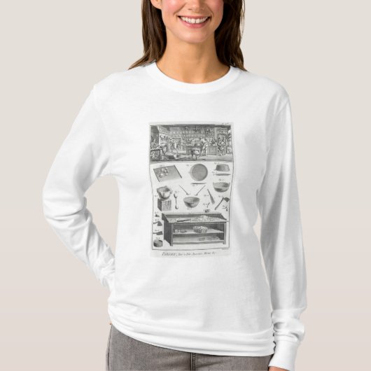 「Encycloからのパン屋の台所そして装置、 Tシャツ (正面)