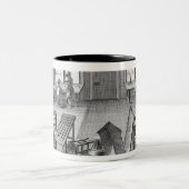 「Encyclopからの家具のinlayerの研修会、 ツートーンマグカップ (中央)