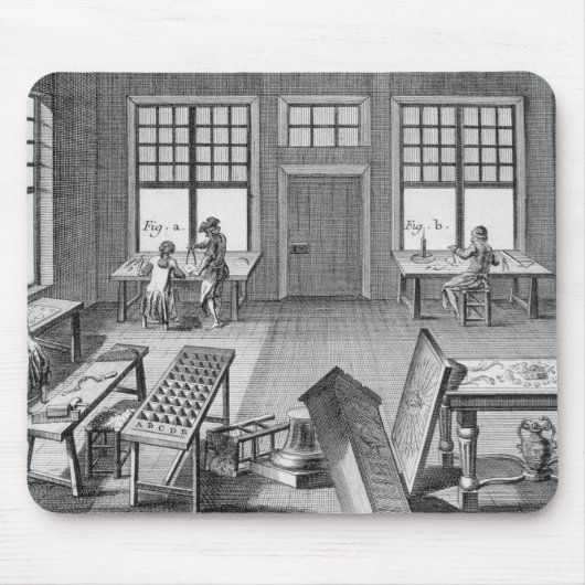 「Encyclopからの家具のinlayerの研修会、 マウスパッド (正面)