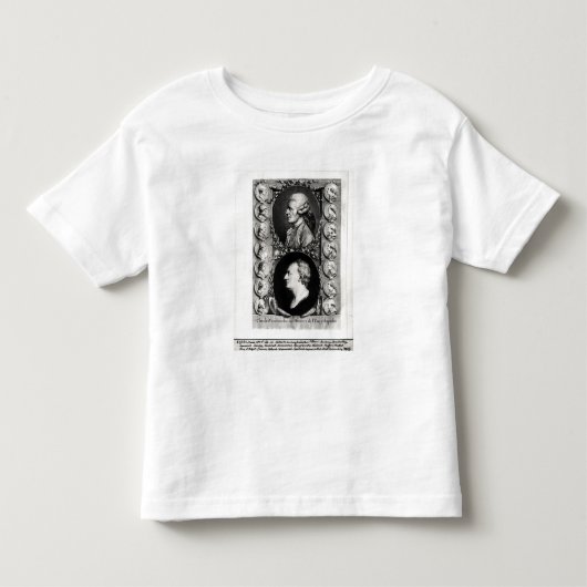 Encyclopaedistsのジーンポートレート トドラーTシャツ (正面)