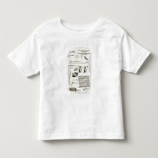 「Encyclopeからの園芸工具の類別、 トドラーTシャツ (正面)