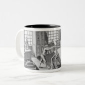 「Encyclopedieからのキャビネットメーカーの研修会、 ツートーンマグカップ (正面左)