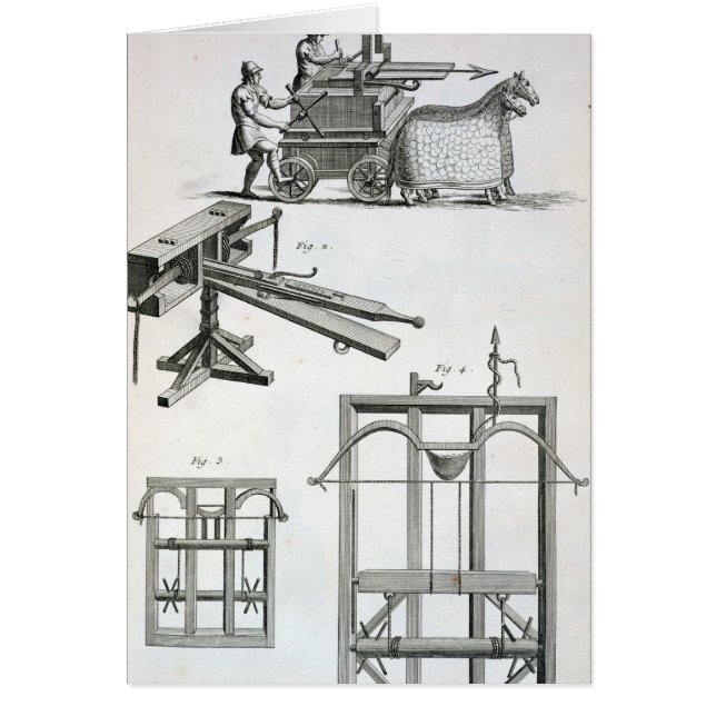 「Encyclopedieからのローマの弾道機械類、 (正面)