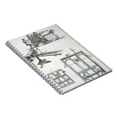 「Encyclopedieからのローマの弾道機械類、 ノートブック (右側)