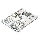 「Encyclopedieからのローマの弾道機械類、 ノートブック (左側)