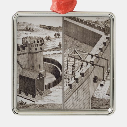 「Encyclopedie des Sからのローマの打ち壊し用棒、 メタルオーナメント (正面)