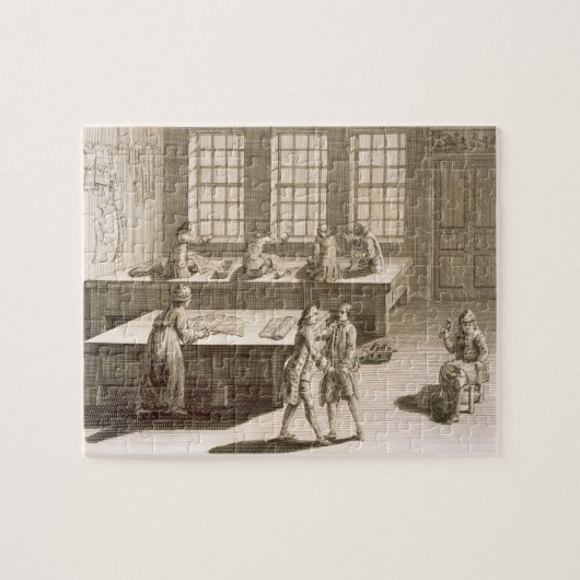 「Encyclopedie des Scからのテーラーの研修会、 ジグソーパズル (横)