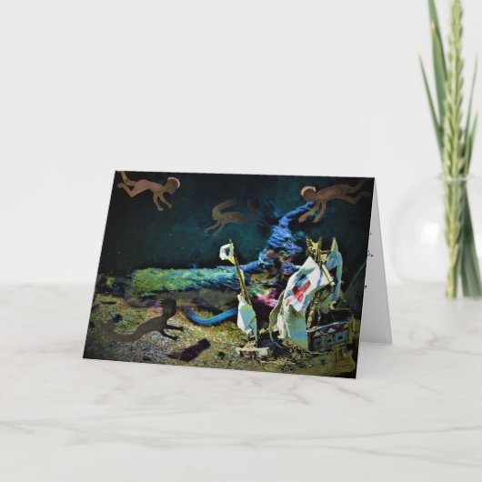 End – トレジャー失ったおめでとうカードに接近 カード (正面)