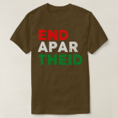 End Apartheid Tシャツ (デザイン正面)