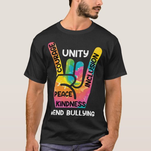 End Bullying Awareness and Solidarity for handicap Tシャツ (正面)