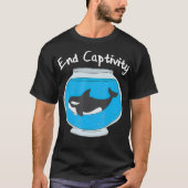 End Captivity Free The Orcas  Tシャツ (正面)