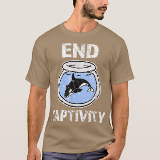 End Captivity Shirt - Free the Orca Wheres apee Tシャツ