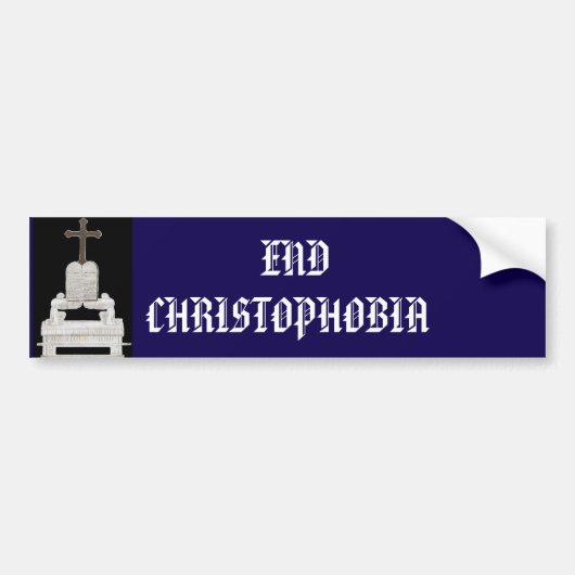 END CHRISTOPHOBIA バンパーステッカー (正面)