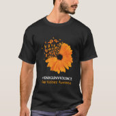 End Gun Violence Awareness Orange Ribbon Tシャツ (正面)