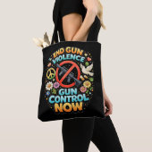 End Gun Violence Now トートバッグ (クローズアップ)