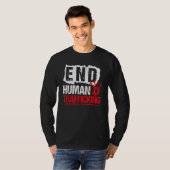 End Human Trafficking  Human Rights Tシャツ (正面フル)