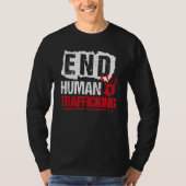 End Human Trafficking  Human Rights Tシャツ (正面)