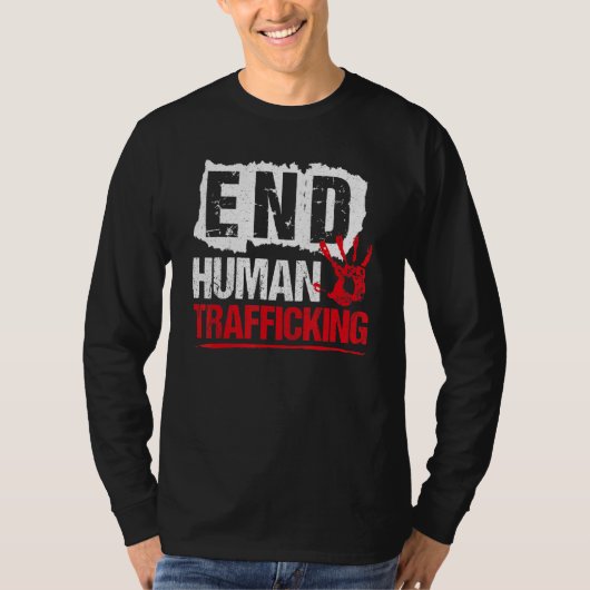 End Human Trafficking  Human Rights Tシャツ (正面)