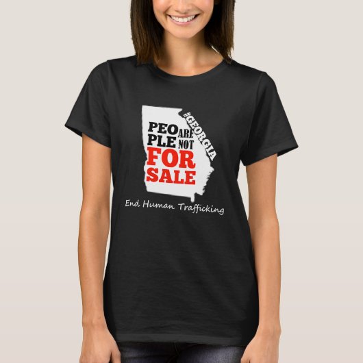 End Human Trafficking  Human Trafficking Awareness Tシャツ (正面)