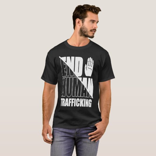 End Human Trafficking Stop Human Trafficking Tシャツ (正面フル)