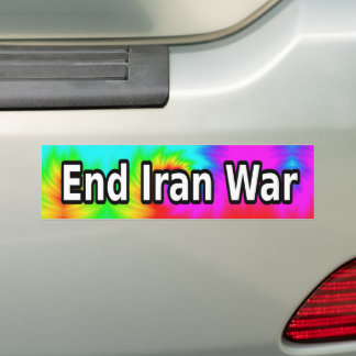 End Iran War バンパーステッカー