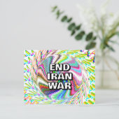 END IRAN WAR (you may change the words) ポストカード (スタンド正面)