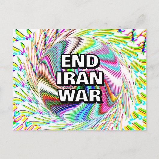 END IRAN WAR (you may change the words) ポストカード (正面)