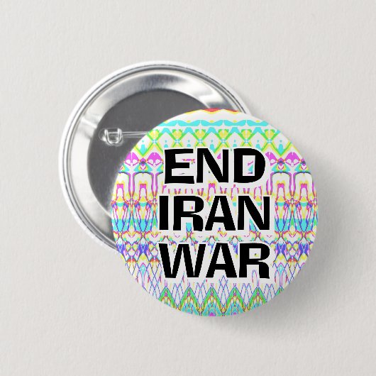 END IRAN WAR (you may change the words) 缶バッジ (正面&裏面)