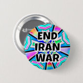 END IRAN WAR (you may change the words) 缶バッジ (正面&裏面)