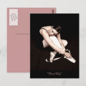 End of Day Sleeping Ballerinaはがき ポストカード (正面/裏面)