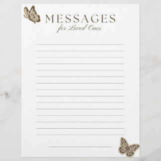 End-of-Life Letter to Loved Ones レターヘッド