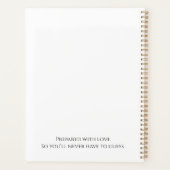 End-of-Life Planning Checklist & Organizer  プランナー手帳 (裏面)