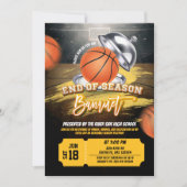 end of season banquet basketball 招待状 (正面)